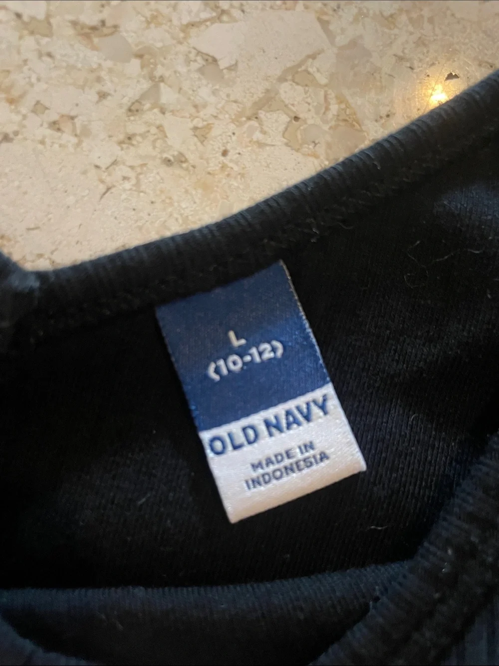 Old Navy Black Ribbed V-Neck Long Sleeve Top